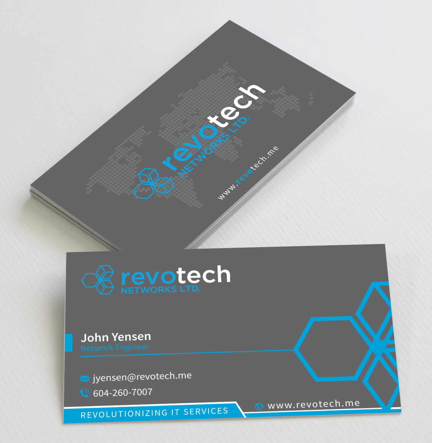 Design de Carte de Visite par toyz86 pour Revotech Networks Ltd. | Design #11000161