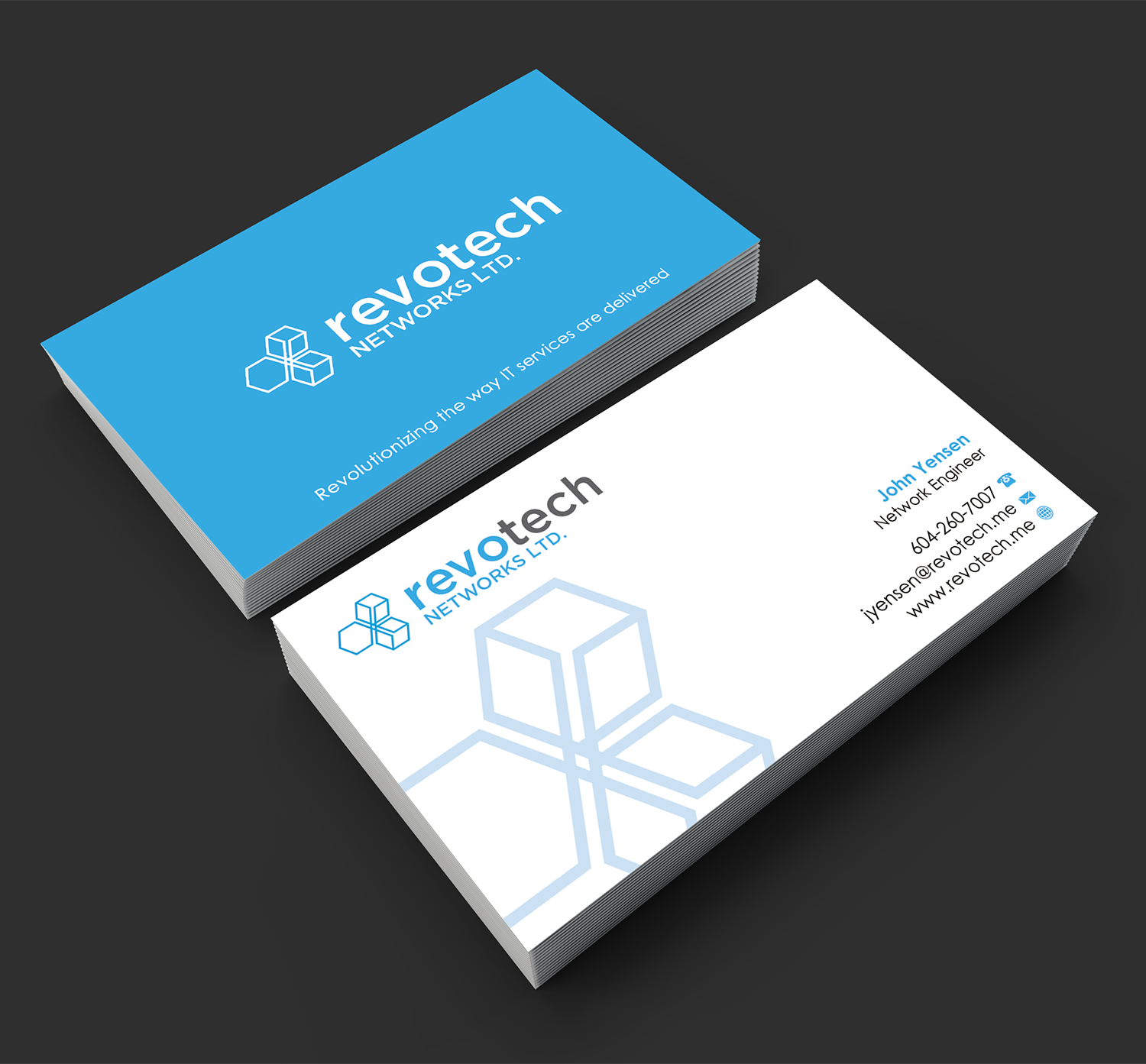 Business Card Design by premnice for Revotech Networks Ltd. | Design #11016953