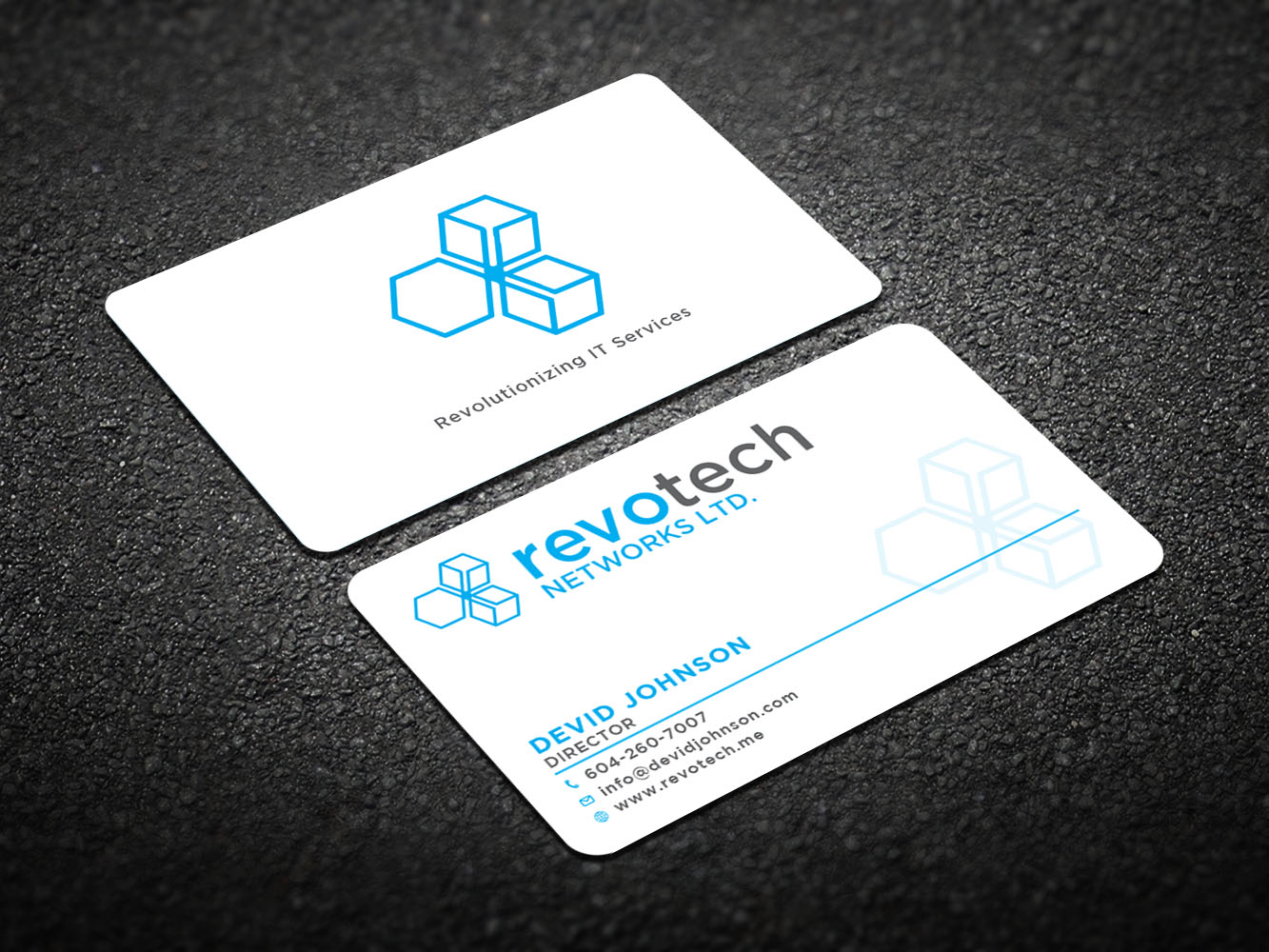 Business Card Design by Verified artistry (Design garden) for Revotech Networks Ltd. | Design #10975093