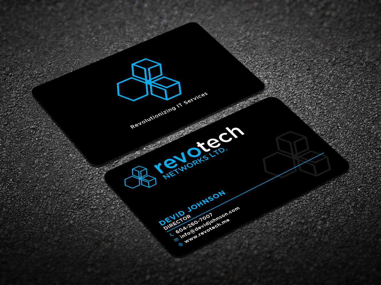Business Card Design by Verified artistry (Design garden) for Revotech Networks Ltd. | Design #10975094