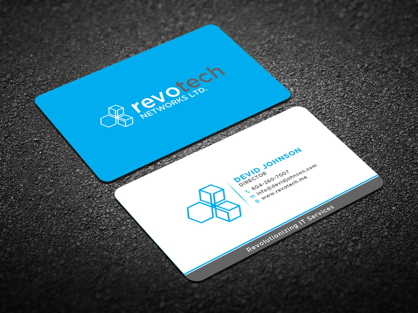 Business Card Design by Verified artistry (Design garden) for Revotech Networks Ltd. | Design #10975097