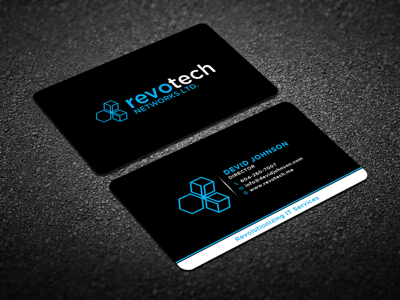 Business Card Design by Verified artistry (Design garden) for Revotech Networks Ltd. | Design #10975099