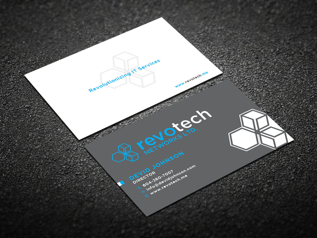 Design de Carte de Visite par Verified artistry (Design garden) pour Revotech Networks Ltd. | Design #10975104
