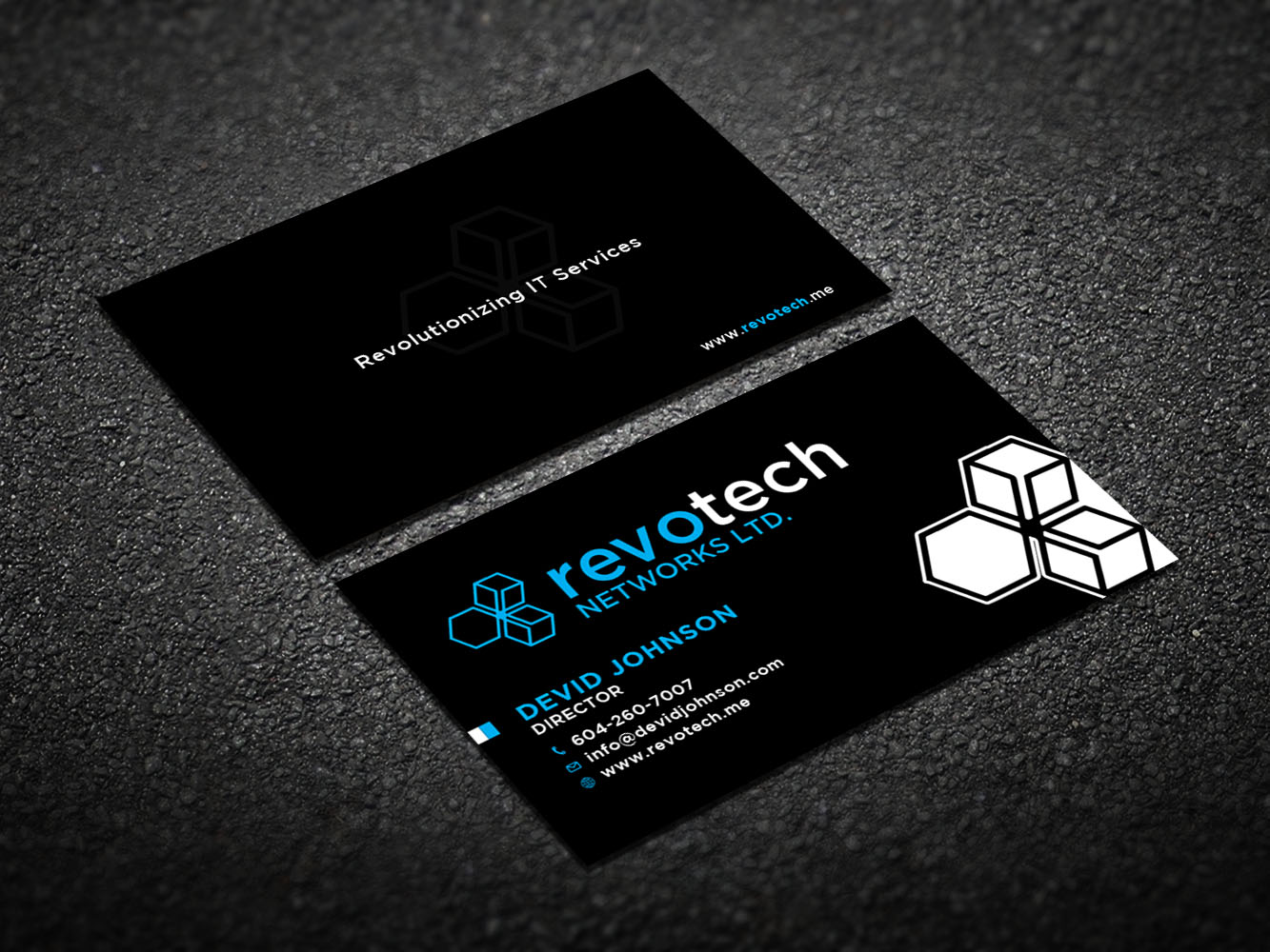 Business Card Design by Verified artistry (Design garden) for Revotech Networks Ltd. | Design #10975105