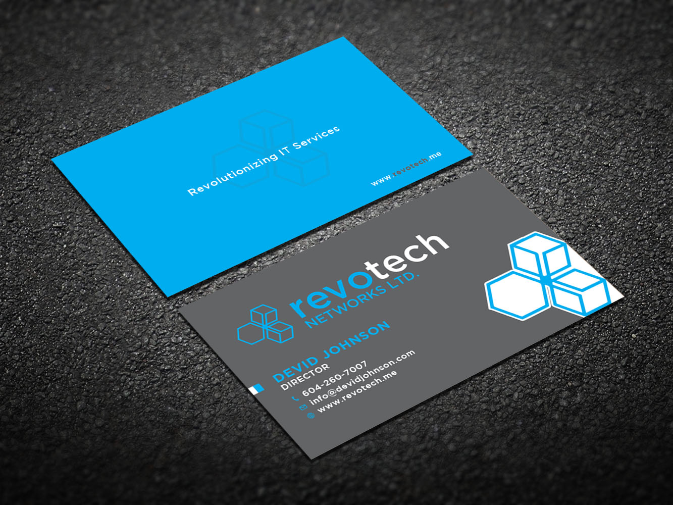 Business Card Design by Verified artistry (Design garden) for Revotech Networks Ltd. | Design #10975107