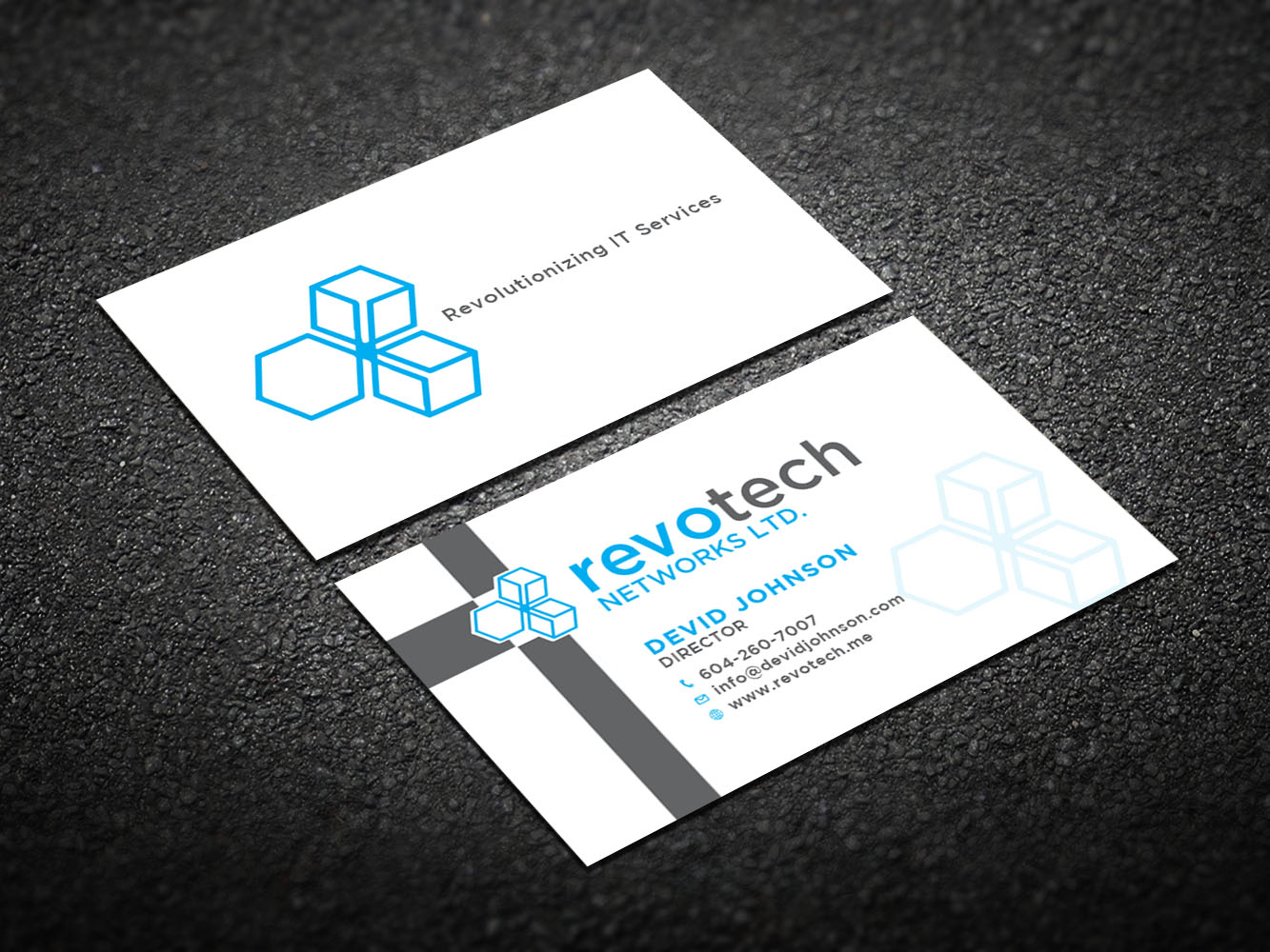 Design de Carte de Visite par Verified artistry (Design garden) pour Revotech Networks Ltd. | Design #10975110