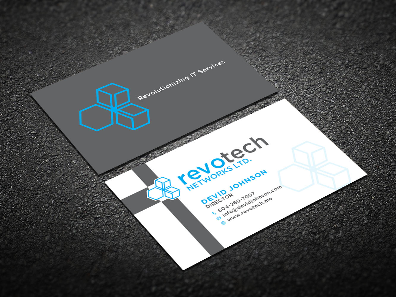 Design de Carte de Visite par Verified artistry (Design garden) pour Revotech Networks Ltd. | Design #10975111