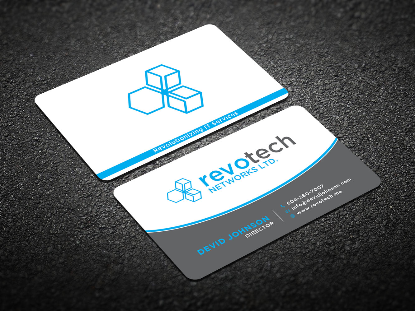 Design de Carte de Visite par Verified artistry (Design garden) pour Revotech Networks Ltd. | Design #10975113