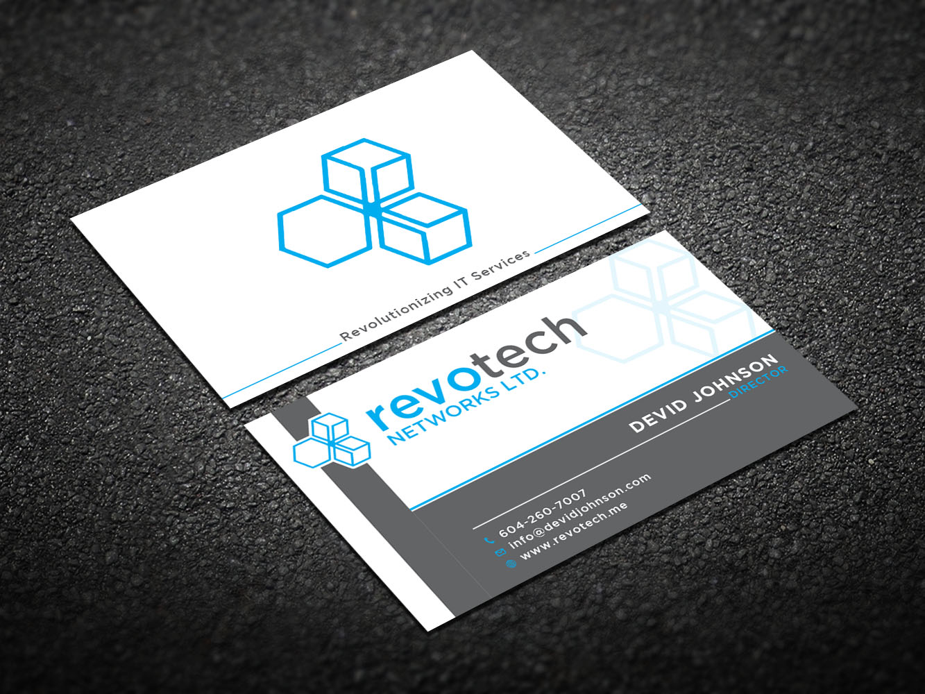 Design de Carte de Visite par Verified artistry (Design garden) pour Revotech Networks Ltd. | Design #10975134