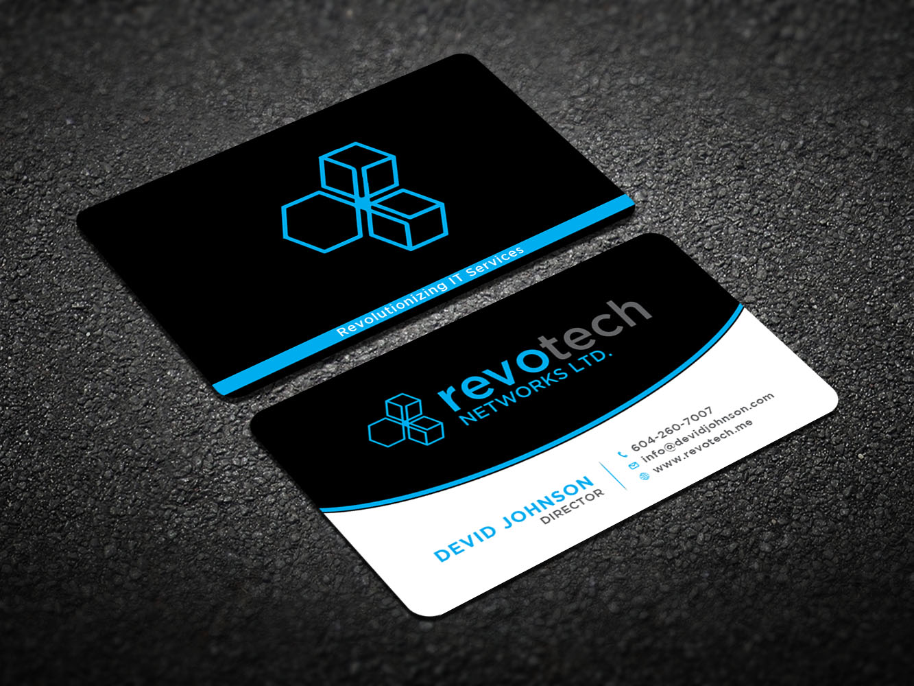 Design de Carte de Visite par Verified artistry (Design garden) pour Revotech Networks Ltd. | Design #10975137