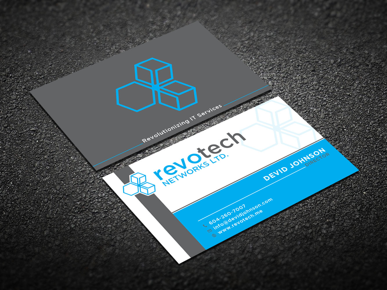 Design de Carte de Visite par Verified artistry (Design garden) pour Revotech Networks Ltd. | Design #10975138