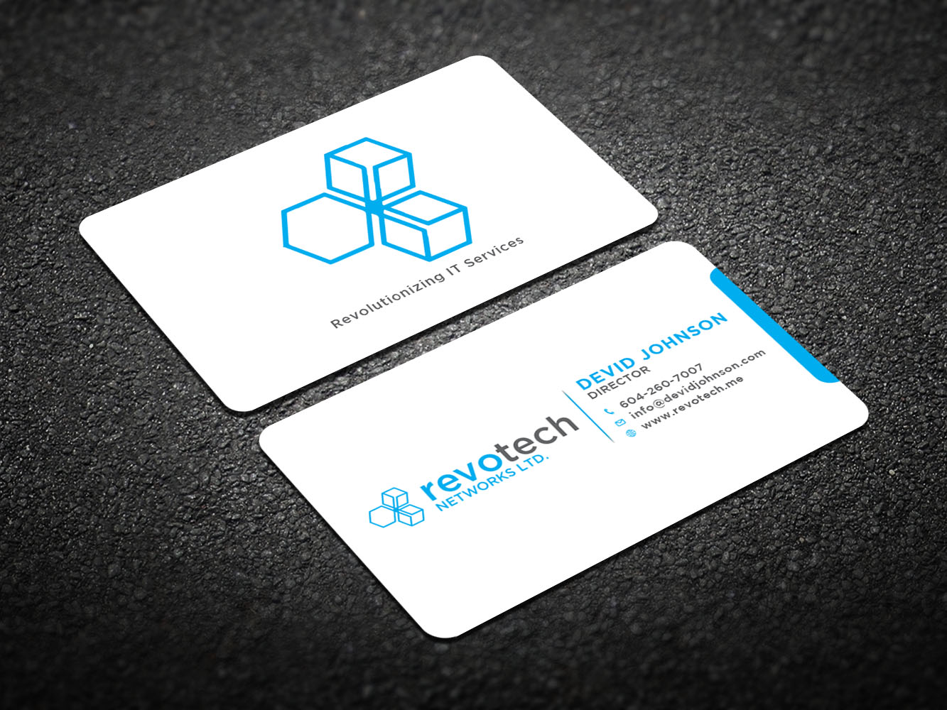 Design de Carte de Visite par Verified artistry (Design garden) pour Revotech Networks Ltd. | Design #10975143