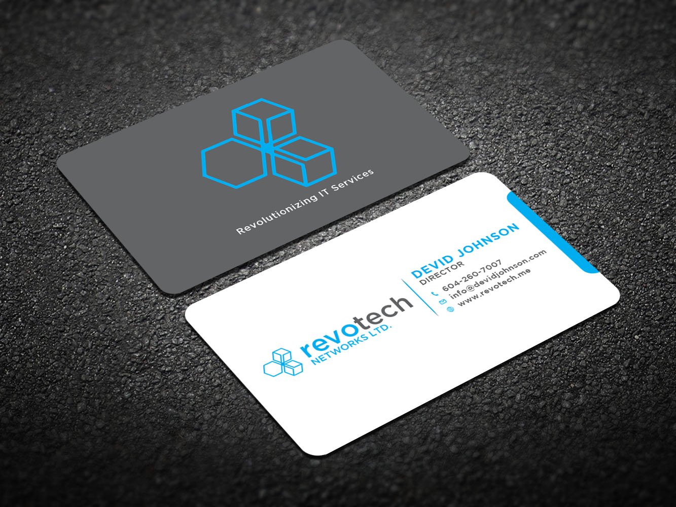 Design de Carte de Visite par Verified artistry (Design garden) pour Revotech Networks Ltd. | Design #10975144