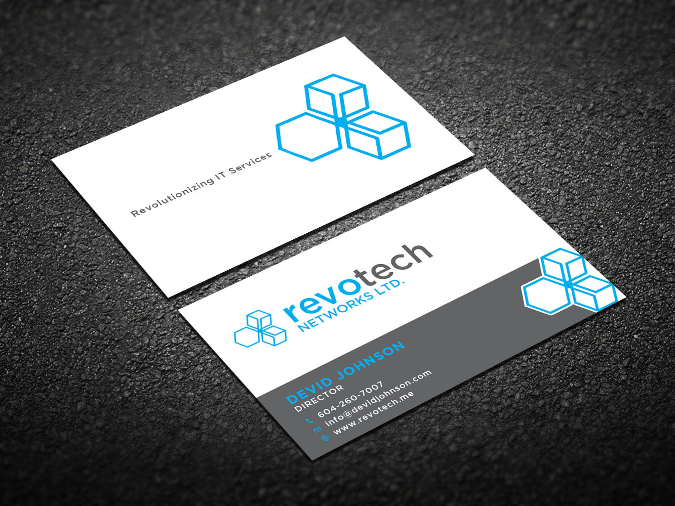 Design de Carte de Visite par Verified artistry (Design garden) pour Revotech Networks Ltd. | Design #10975147