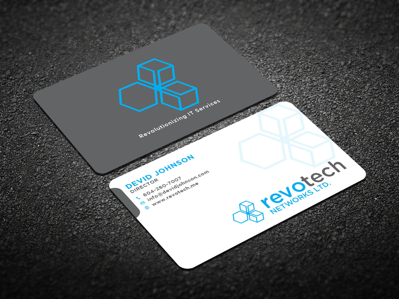 Design de Carte de Visite par Verified artistry (Design garden) pour Revotech Networks Ltd. | Design #10975149