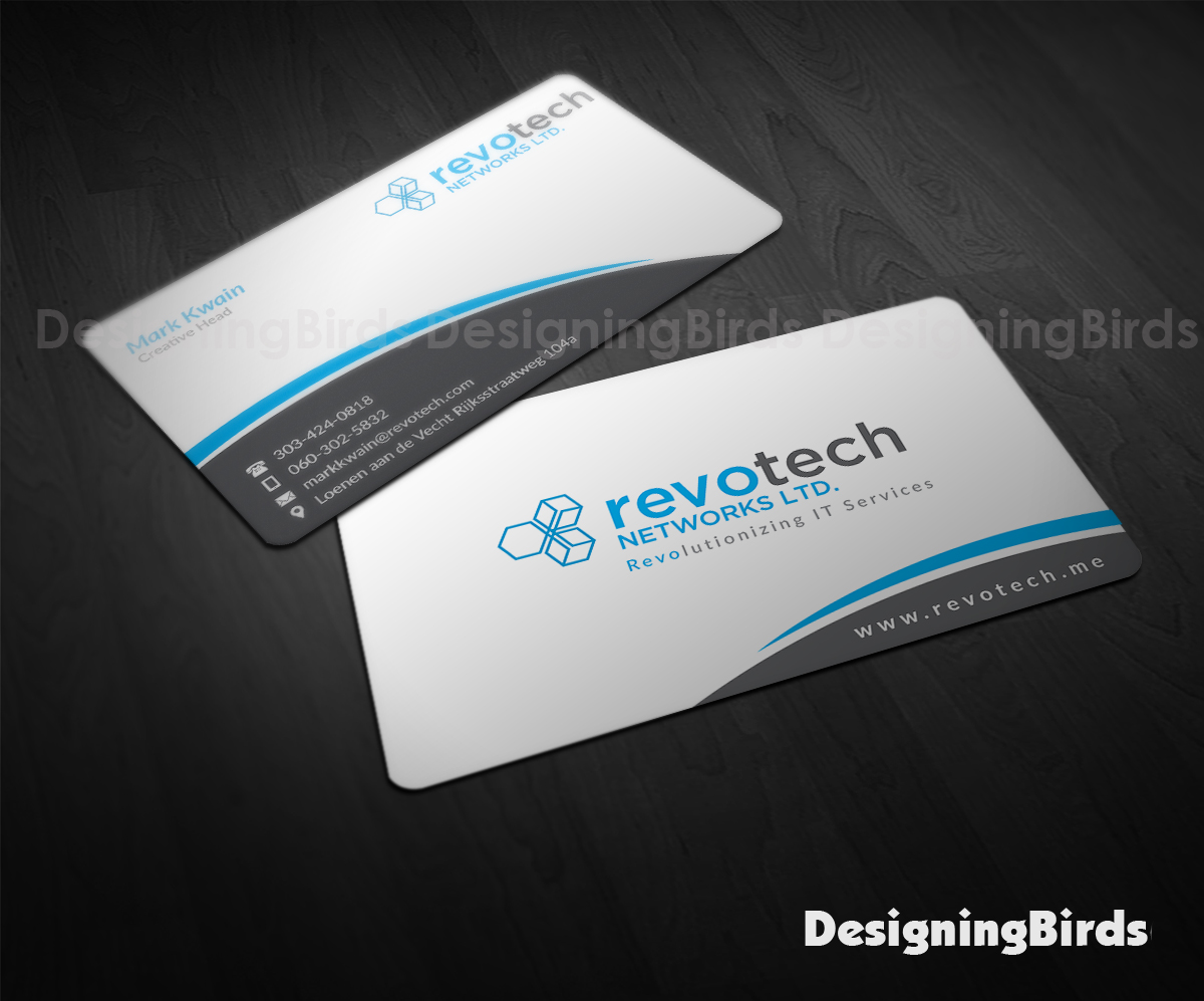 Design de Carte de Visite par Designing Birds pour Revotech Networks Ltd. | Design #10978188
