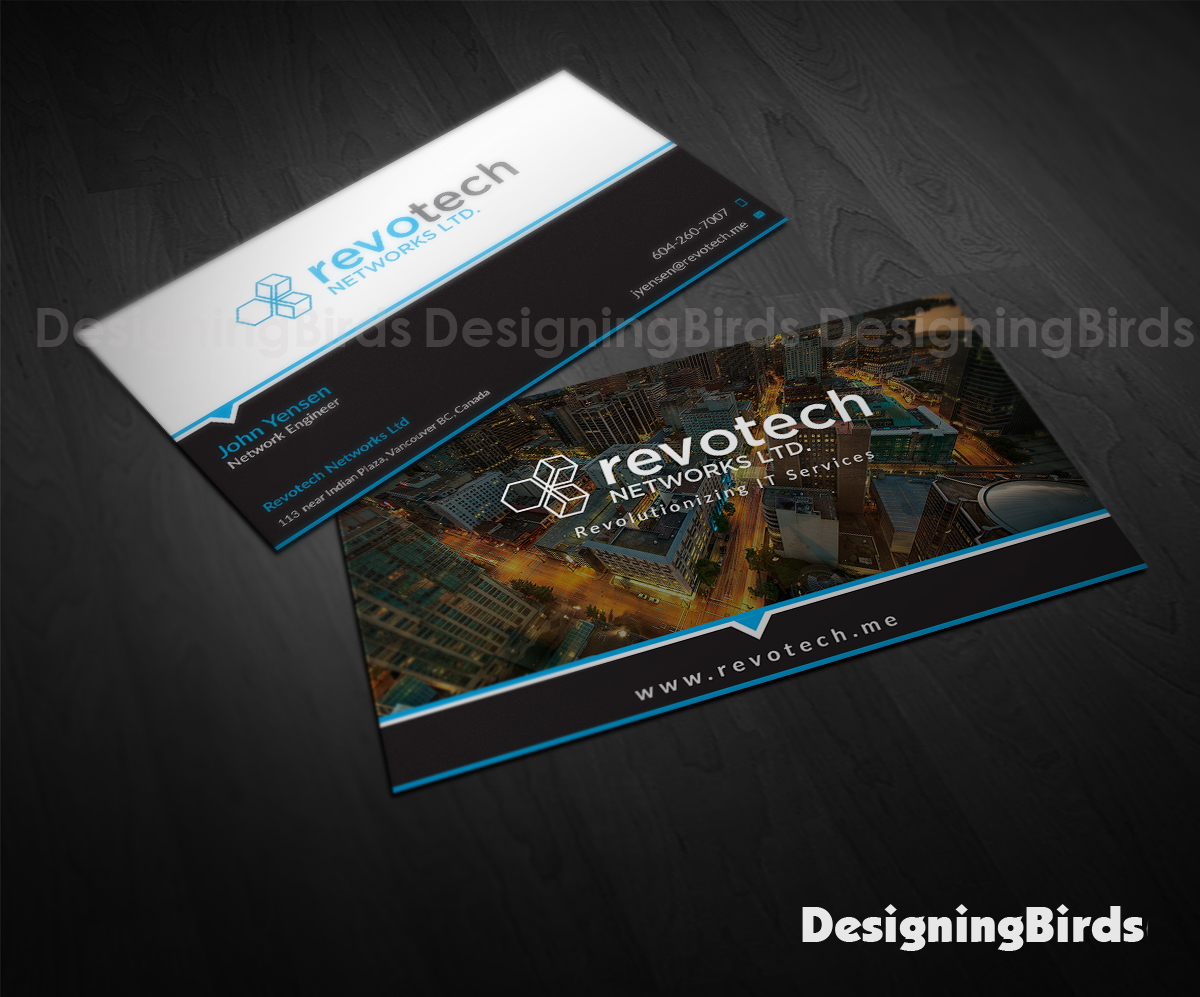 Business Card Design by Designing Birds for Revotech Networks Ltd. | Design #10978262