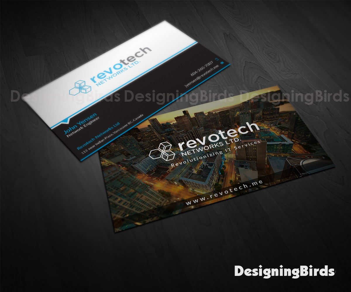 Business Card Design by Designing Birds for Revotech Networks Ltd. | Design #10978264
