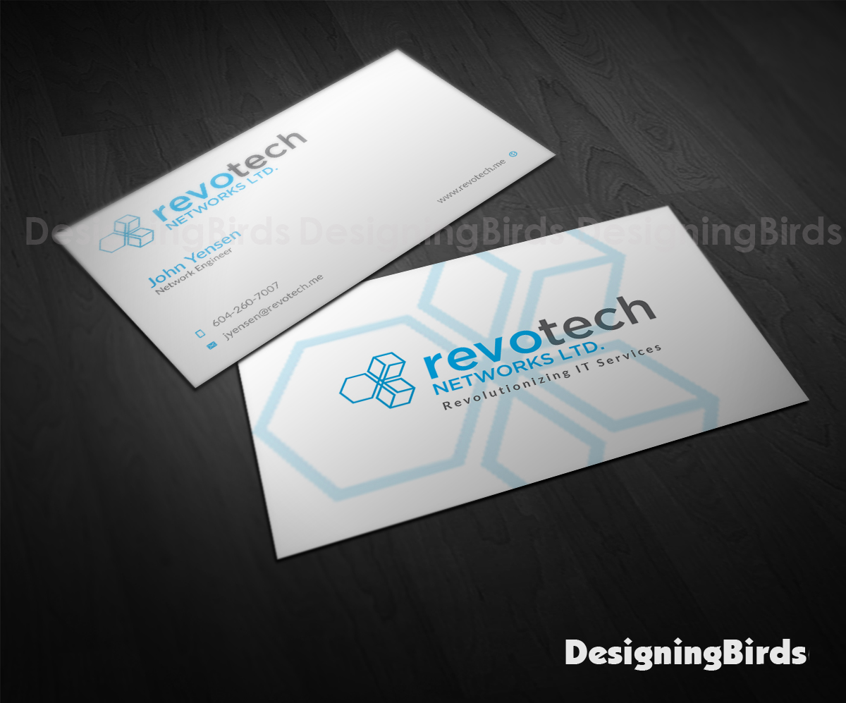 Business Card Design by Designing Birds for Revotech Networks Ltd. | Design #10978329
