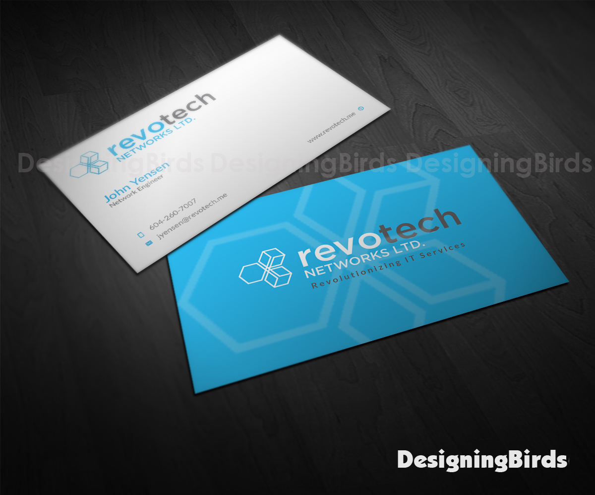 Business Card Design by Designing Birds for Revotech Networks Ltd. | Design #10978337