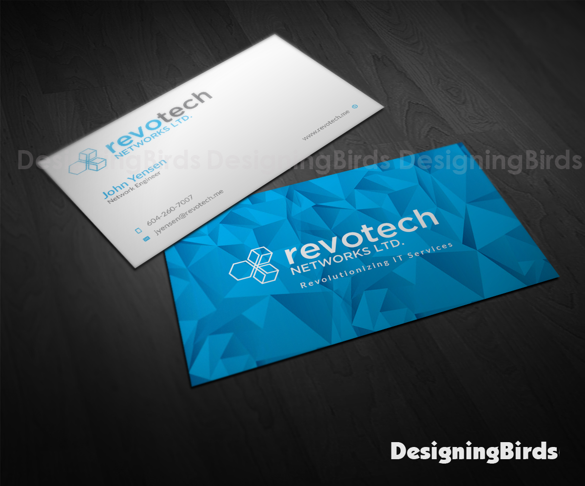 Business Card Design by Designing Birds for Revotech Networks Ltd. | Design #10978343