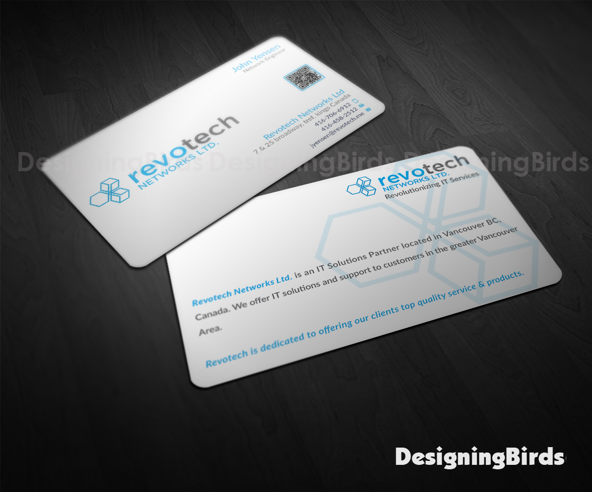 Business Card Design by Designing Birds for Revotech Networks Ltd. | Design #10978438