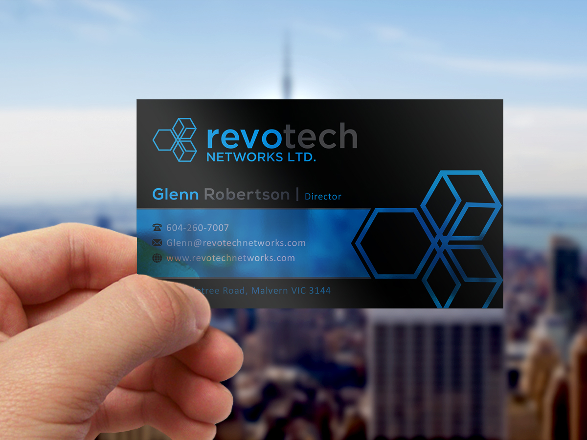 Design de Carte de Visite par Grafactory pour Revotech Networks Ltd. | Design #10988555