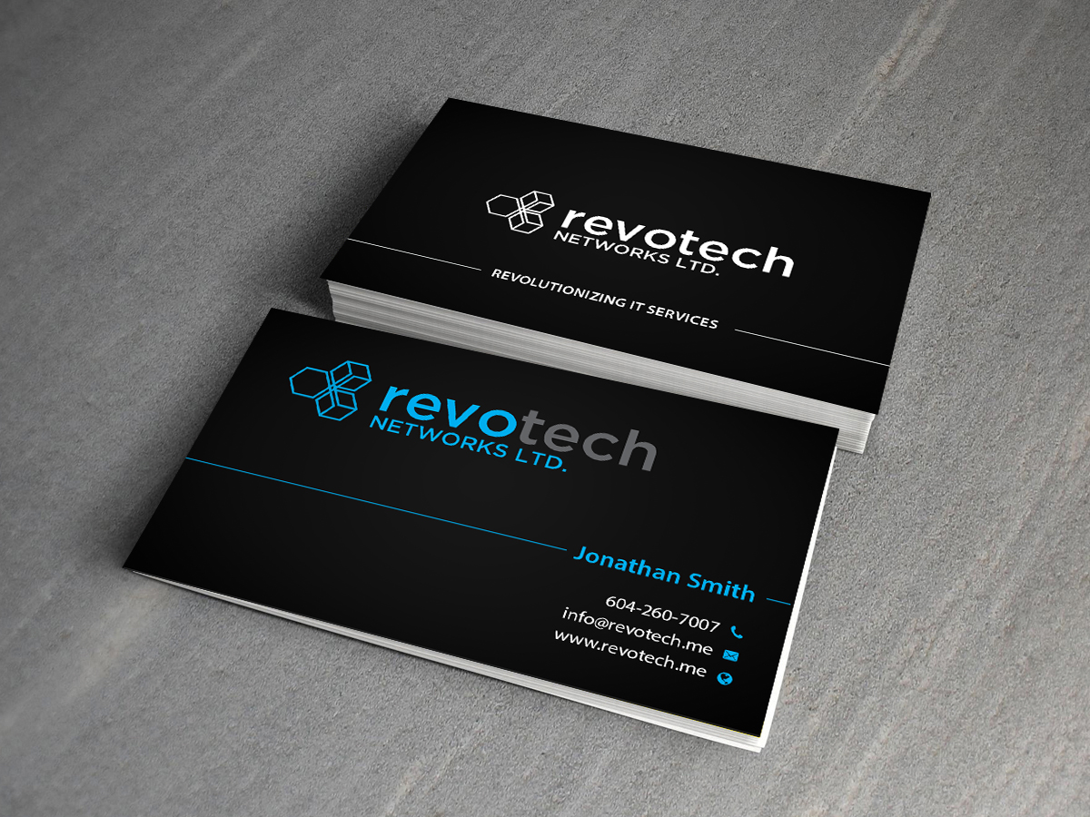 Design de Carte de Visite par Creations Box 2015 pour Revotech Networks Ltd. | Design #10976388
