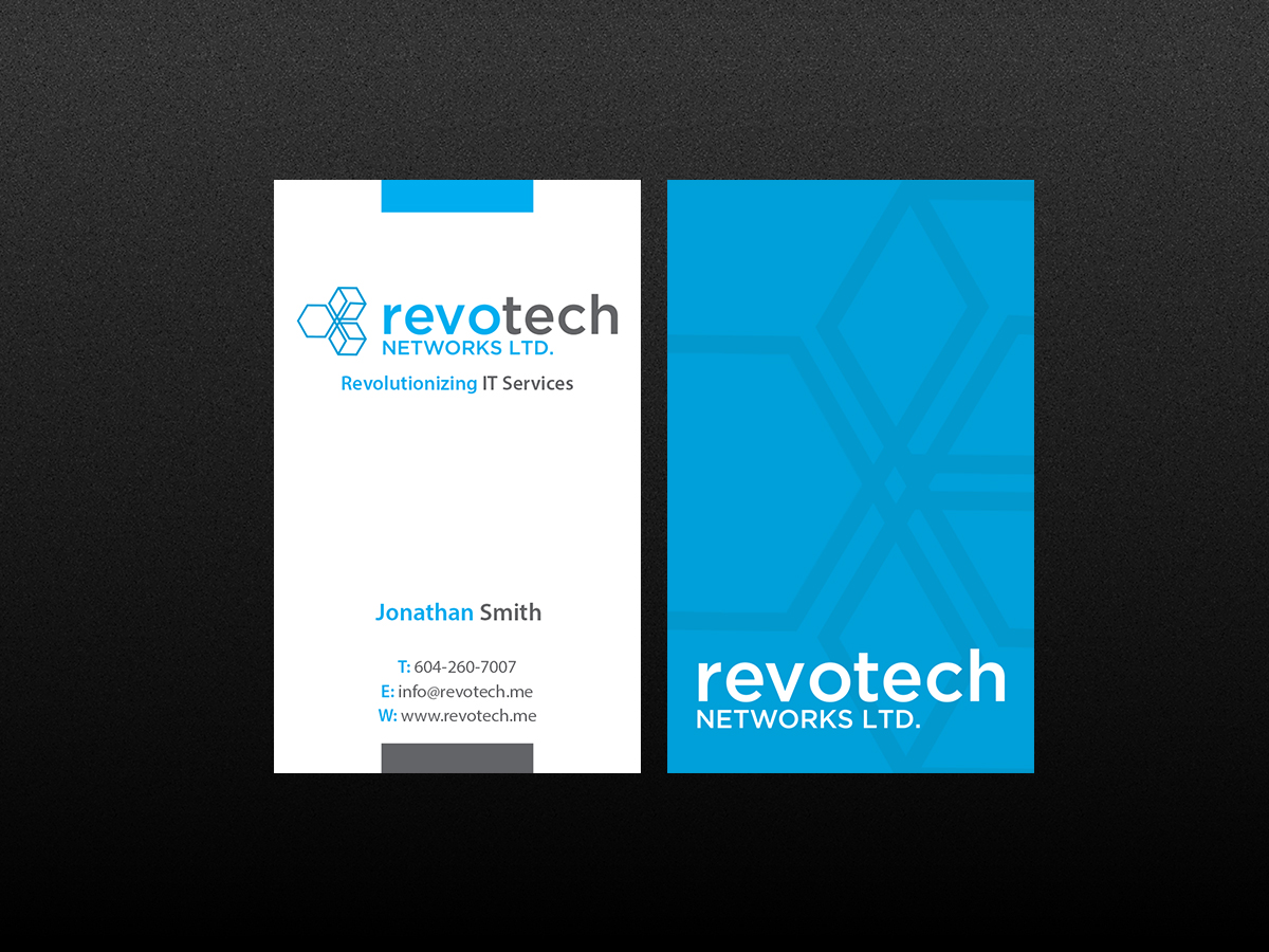 Design de Carte de Visite par Creations Box 2015 pour Revotech Networks Ltd. | Design #10976390
