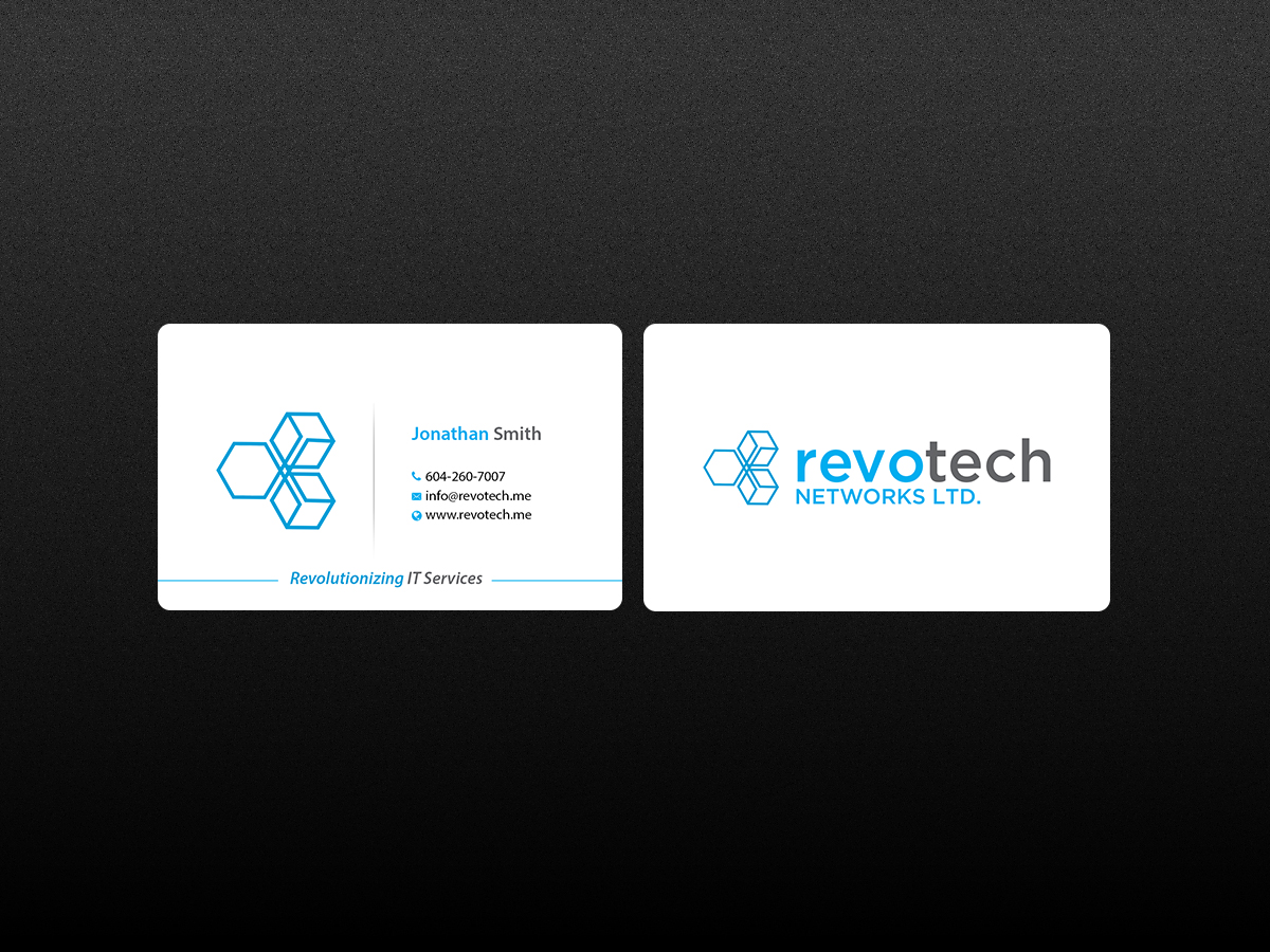 Design de Carte de Visite par Creations Box 2015 pour Revotech Networks Ltd. | Design #10976392