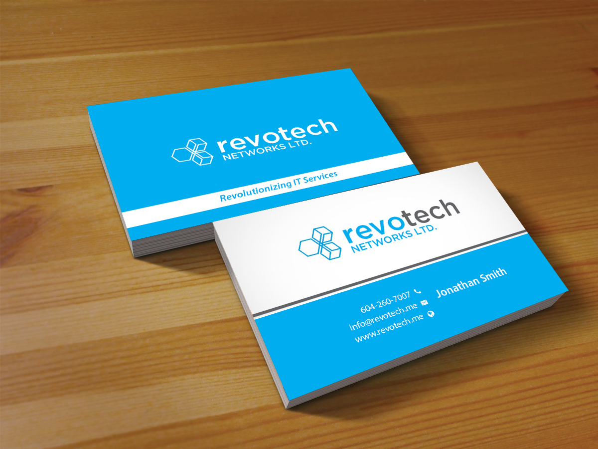 Design de Carte de Visite par Creations Box 2015 pour Revotech Networks Ltd. | Design #10976398
