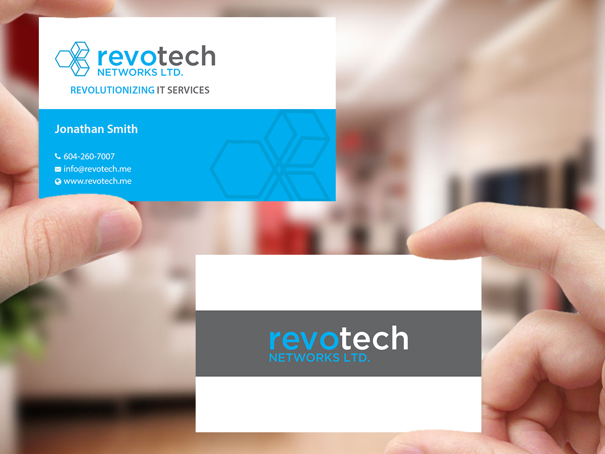 Design de Carte de Visite par Creations Box 2015 pour Revotech Networks Ltd. | Design #10976414