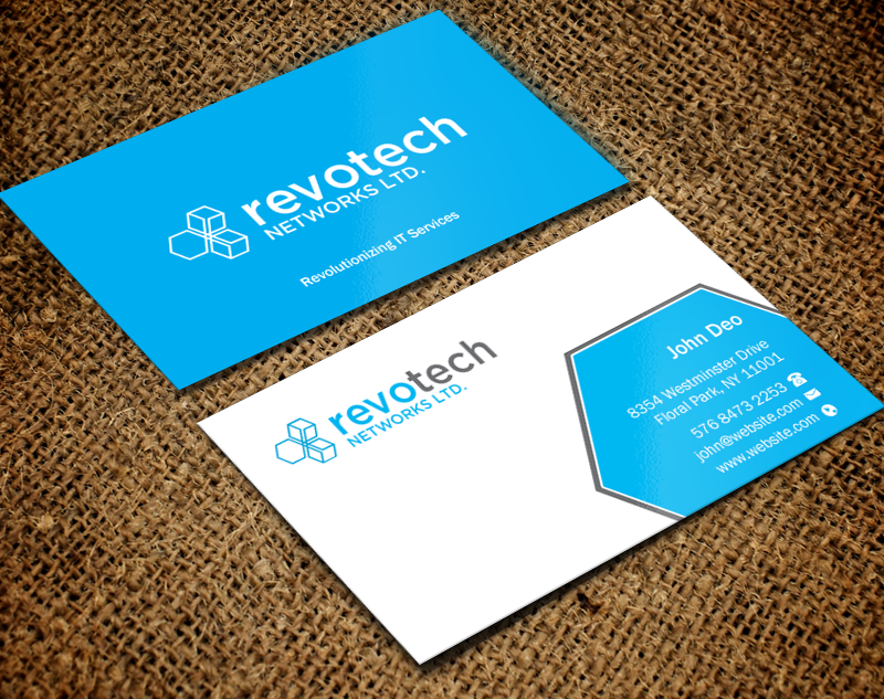 Business Card Design by Brand aid for Revotech Networks Ltd. | Design #10996436