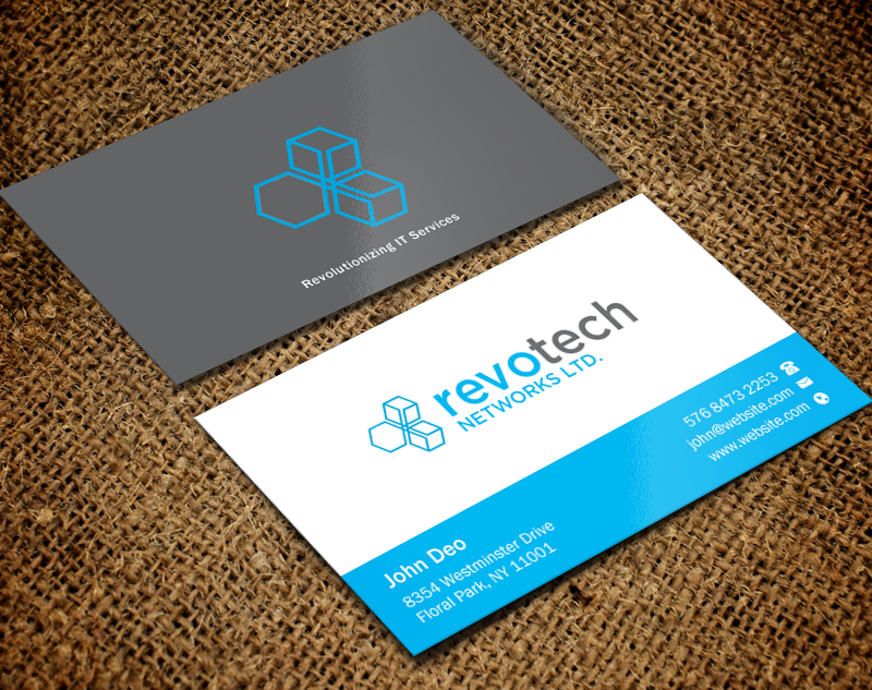 Business Card Design by Brand aid for Revotech Networks Ltd. | Design #10996438