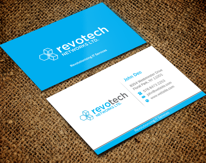 Business Card Design by Brand aid for Revotech Networks Ltd. | Design #10996439