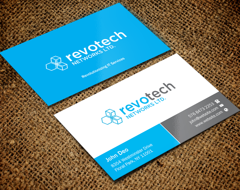 Business Card Design by Brand aid for Revotech Networks Ltd. | Design #10996440