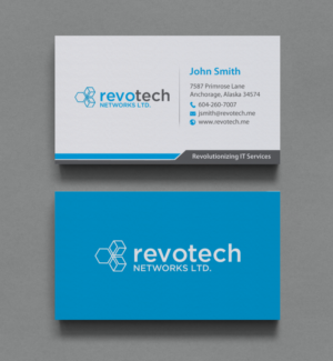 Diseño de Tarjeta de Presentación por chandrayaan.creative para Revotech Networks Ltd. | Diseño #10981452