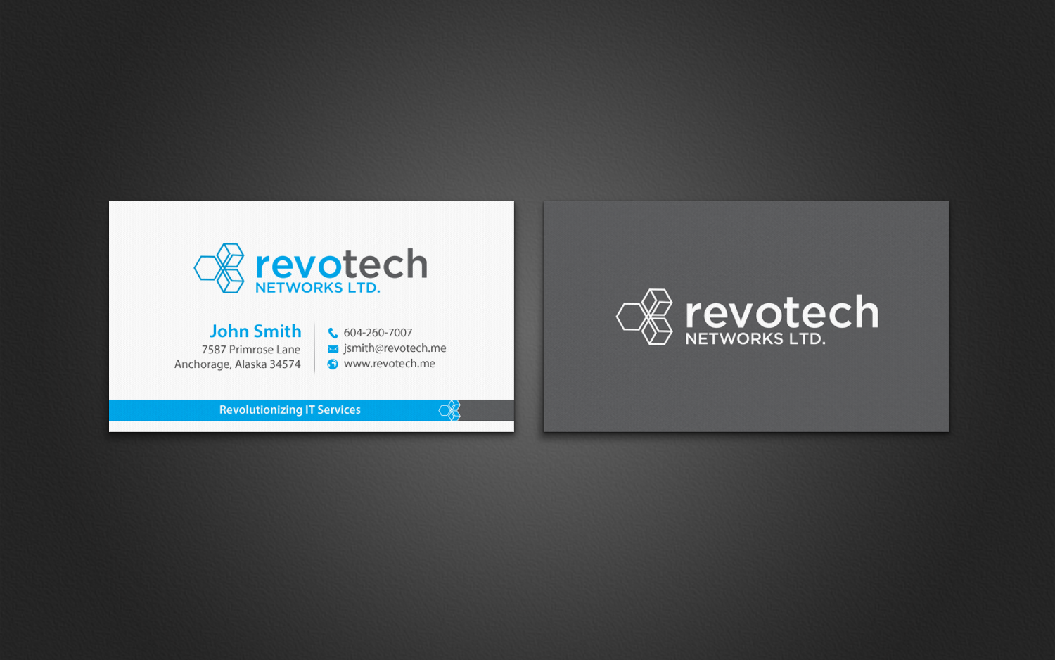 Design de Carte de Visite par chandrayaan.creative pour Revotech Networks Ltd. | Design #10995794