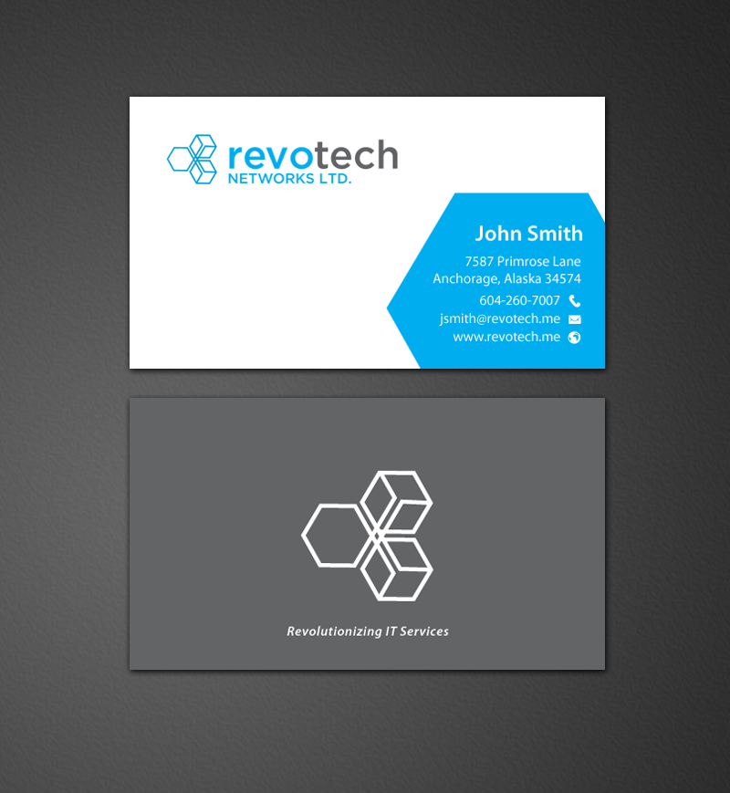 Design de Carte de Visite par chandrayaan.creative pour Revotech Networks Ltd. | Design #11006077