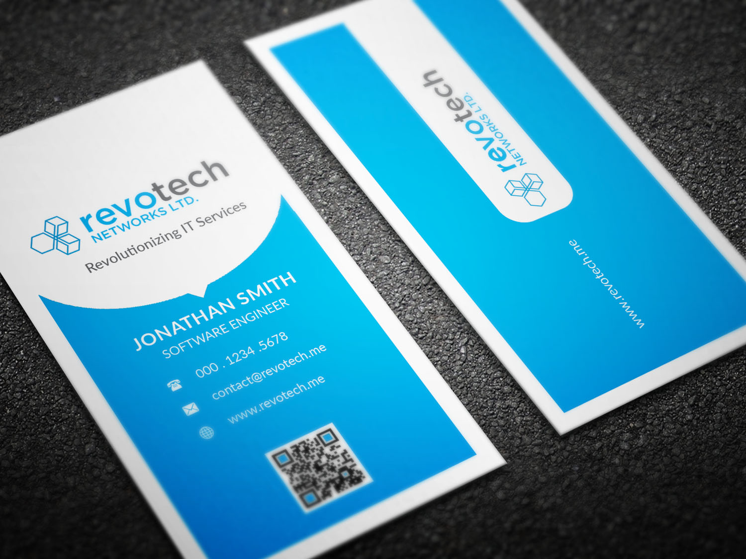 Business Card Design by SyncFuse™ Solutions for Revotech Networks Ltd. | Design #10976080