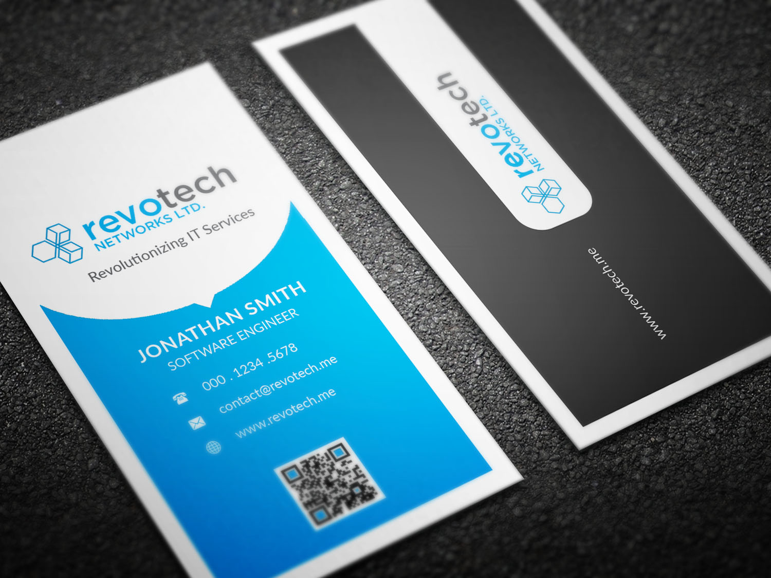Business Card Design by SyncFuse™ Solutions for Revotech Networks Ltd. | Design #10976082