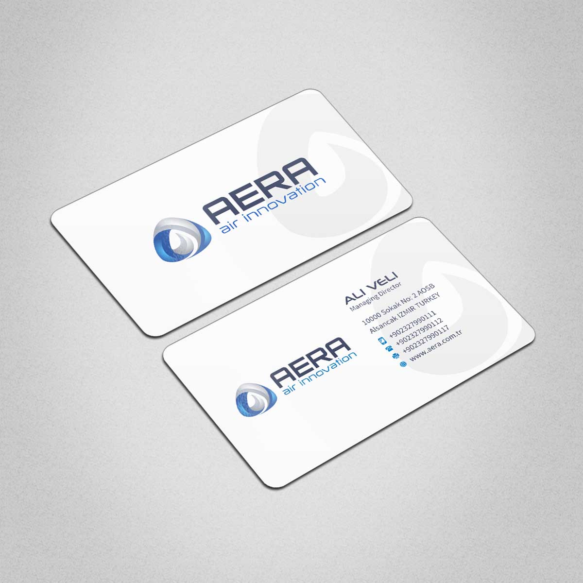 Diseño de Tarjeta de Presentación por INDIAN_Ashok para aera | Diseño #10986778