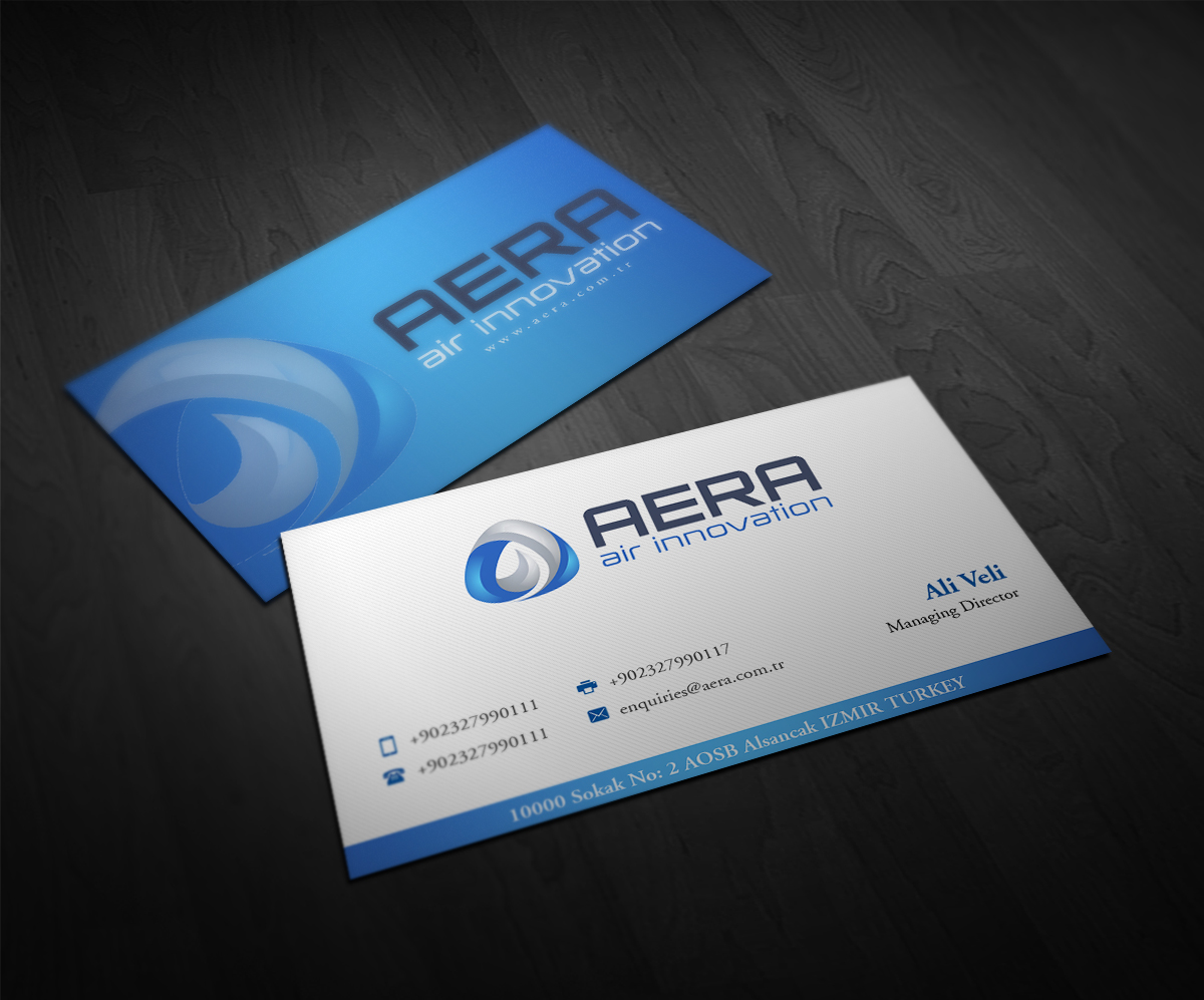 Diseño de Tarjeta de Presentación por Pointless Pixels India para aera | Diseño #10973808