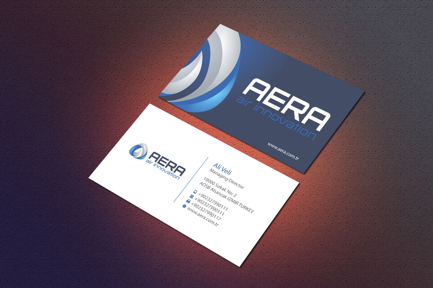 Diseño de Tarjeta de Presentación por Dezero para aera | Diseño #10978276