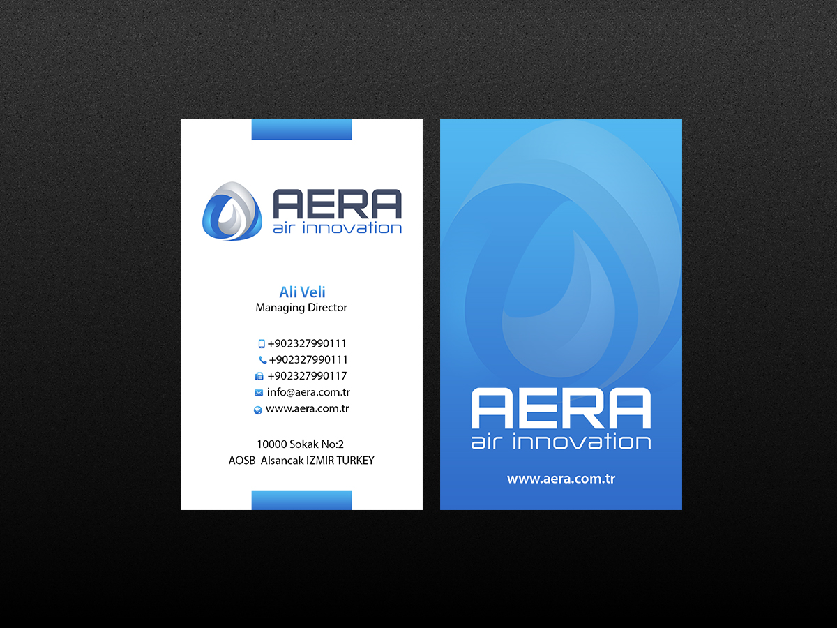 Business Card Design by Creations Box 2015 for aera | Design #10976286