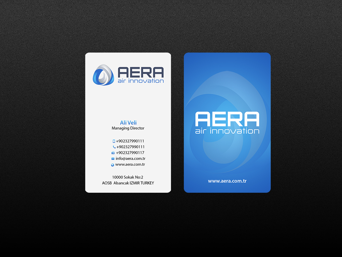 Diseño de Tarjeta de Presentación por Creations Box 2015 para aera | Diseño #10976295