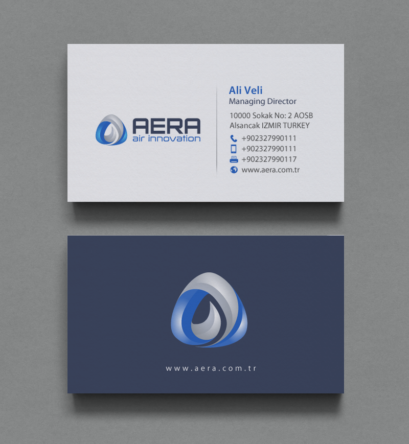 Business Card Design by chandrayaan.creative for aera | Design #10984817