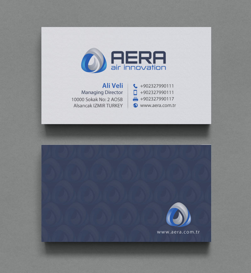 Diseño de Tarjeta de Presentación por chandrayaan.creative para aera | Diseño #10984820