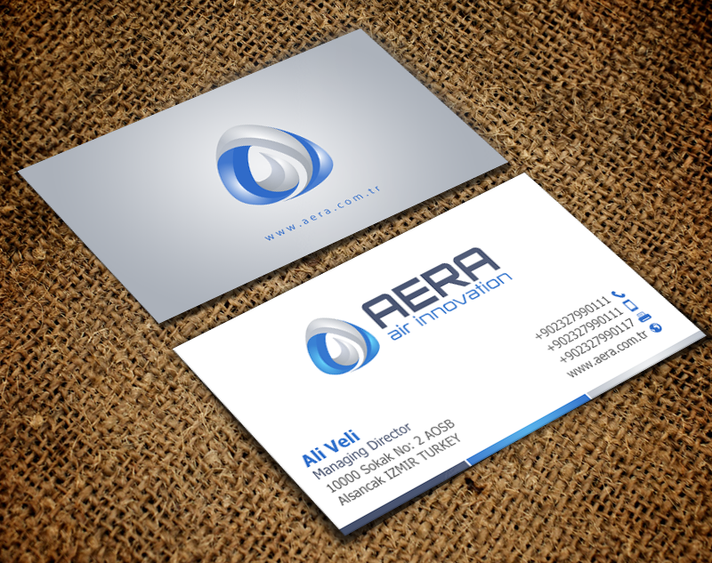 Diseño de Tarjeta de Presentación por chandrayaan.creative para aera | Diseño #10984830