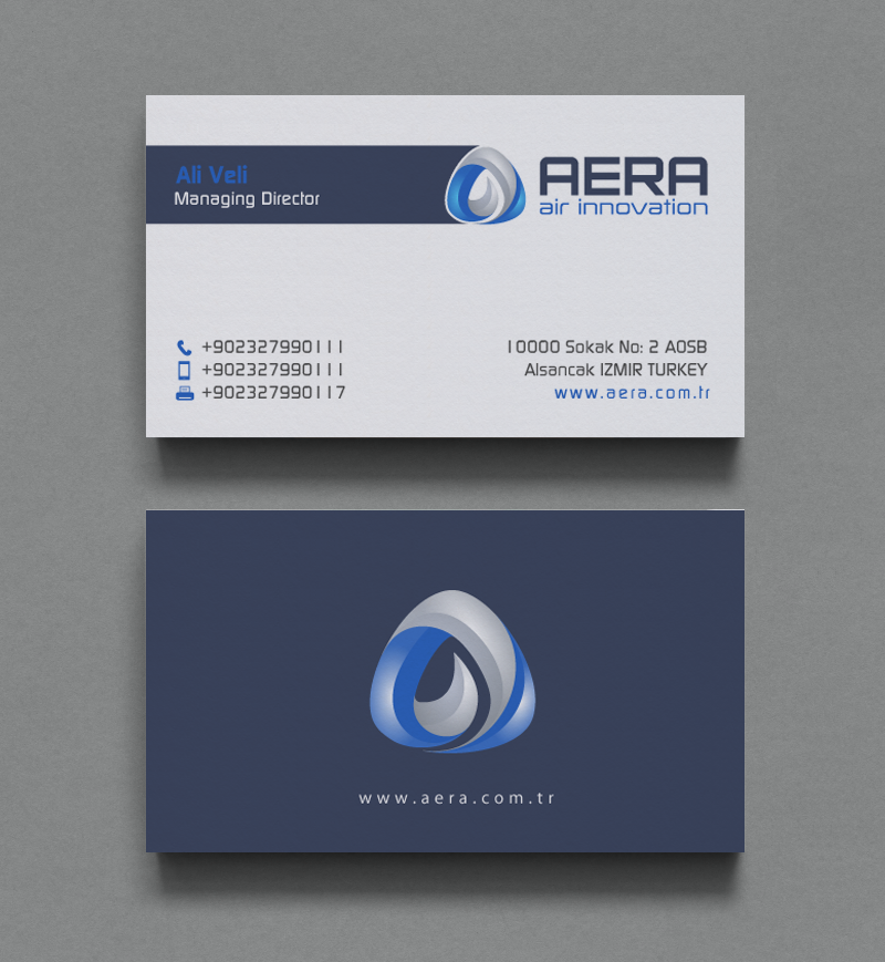 Diseño de Tarjeta de Presentación por chandrayaan.creative para aera | Diseño #10984834